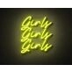 Girls Girls Girls Neon Sign LED for Fun and Playful Spaces