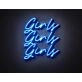 Girls Girls Girls Neon Sign LED for Fun and Playful Spaces