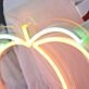 Peach Neon Sign for Whimsical and Fun Spaces