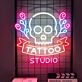 Tattoo And Skull Neon Sign for Tattoo Studios