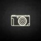 'CAMERA' neon sign