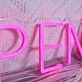 Heart Open Neon Sign for Romantic and Loving Spaces