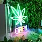 Marijuana Open Neon Sign for Cannabis Enthusiasts