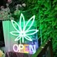 Marijuana Open Neon Sign for Cannabis Enthusiasts