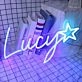 Lucy Neon Sign for Personalized and Whimsical Decor