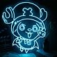 One Piece Character Tony Tony Chopper Neon Sign for Anime Fans