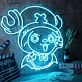 One Piece Character Tony Tony Chopper Neon Sign for Anime Fans