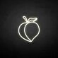 'Peach' neon sign
