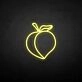 'Peach' neon sign