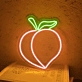 'Peach' neon sign