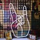 Rock Never Die Gesture LED Neon Sign for Music Lovers