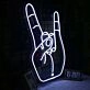 Rock Never Die Gesture LED Neon Sign for Music Lovers
