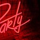 Do Us Party Til Death Red Neon Sign for Fun and Playful Spaces