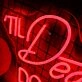 Do Us Party Til Death Red Neon Sign for Fun and Playful Spaces