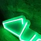 Cuda Green Neon Sign for Car Enthusiasts
