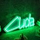 Cuda Green Neon Sign for Car Enthusiasts