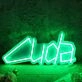 Cuda Green Neon Sign for Car Enthusiasts