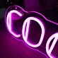 Cocktails Pink Neon Sign for Bars and Social Spaces