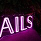 Cocktails Pink Neon Sign for Bars and Social Spaces