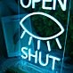 Eyes Open And Shut Neon Sign for Whimsical and Fun Spaces