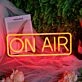 ON AIR RED Custom Neon Sign for Studios and Broadcasting Spaces