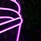 Ice Cream Cone Purple Neon Sign for Sweet and Fun Spaces