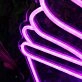 Ice Cream Cone Purple Neon Sign for Sweet and Fun Spaces