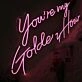 You Are My Golden Hour Pink Neon Sign for Romantic and Positive Spaces