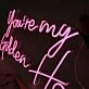 You Are My Golden Hour Pink Neon Sign for Romantic and Positive Spaces