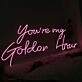 You Are My Golden Hour Pink Neon Sign for Romantic and Positive Spaces