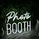 Photo Booth White Neon Sign for Event and Party Spaces