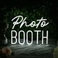 Photo Booth White Neon Sign for Event and Party Spaces