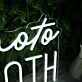 Photo Booth White Neon Sign for Event and Party Spaces