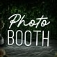 Photo Booth White Neon Sign for Event and Party Spaces