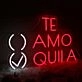 TE AMO TEQUILA Red Neon Sign for Fun and Social Spaces