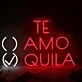 TE AMO TEQUILA Red Neon Sign for Fun and Social Spaces