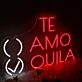 TE AMO TEQUILA Red Neon Sign for Fun and Social Spaces