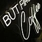 But First Coffee White Neon Sign for Cafes and Coffee Lovers