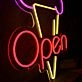 Ice Cream Open Neon Sign for Sweet and Fun Spaces