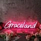 Graceland Red Neon Sign for Music Lovers