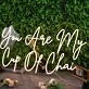 You Are My Cup Of Chai Yellow Neon Sign for Tea Lovers