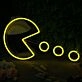Pac Man Custom Yellow Neon Sign for Retro and Gaming Fans