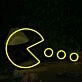 Pac Man Custom Yellow Neon Sign for Retro and Gaming Fans