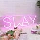 Slay Pink Neon Sign for Empowering and Bold Spaces