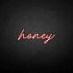 'Honey' neon sign