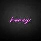 'Honey' neon sign