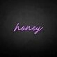'Honey' neon sign
