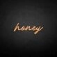 'Honey' neon sign