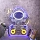 Astronaut Sitting On The Radio Custom Neon Sign for Space Enthusiasts