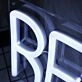 Restrooms White Neon Sign for Businesses and Public Spaces